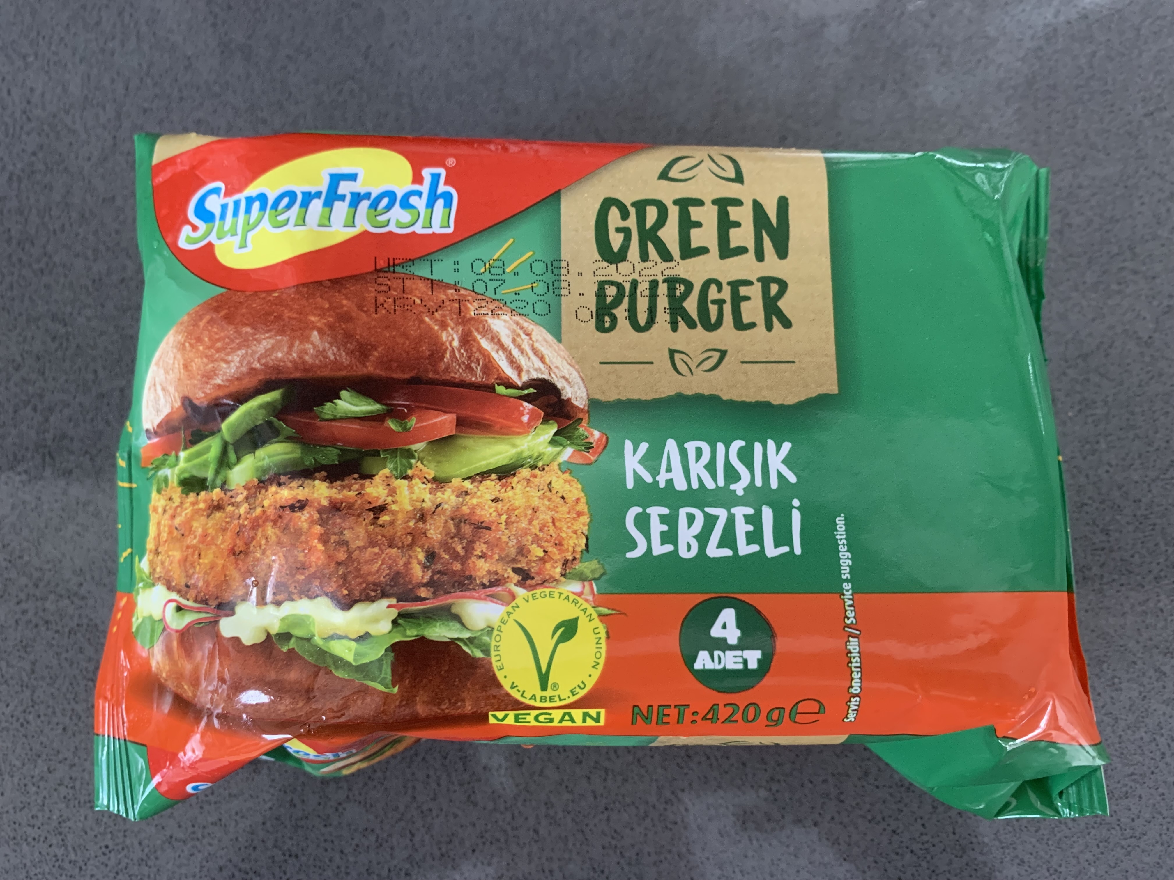 SuperFresh Green Burger